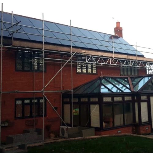 Solar Panel Installation on a Detached Home